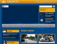 Tablet Screenshot of halomtv.hu